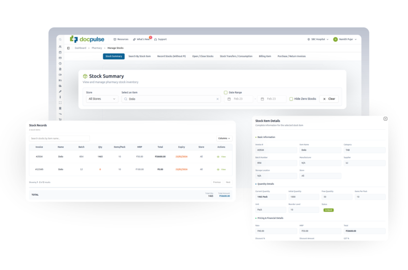 Hospital Stock And Inventory Management